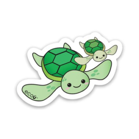 'Turtley Cool' Sticker